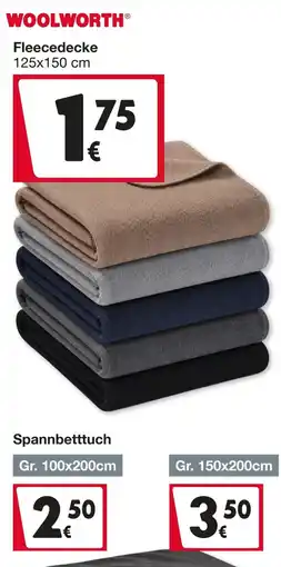Woolworth Fleecedecke Angebot