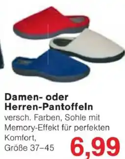 Jawoll Damen- oder Herren-Pantoffeln Angebot
