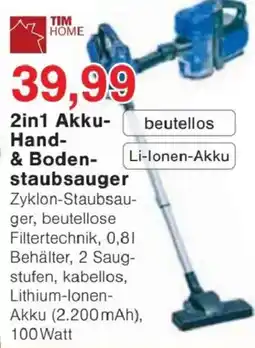 Jawoll TIM HOME 2in1 Akku-Hand- & Bodenstaubsauger Angebot