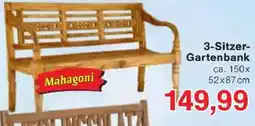 Jawoll Mahagoni 3-Sitzer-Gartenbank Angebot