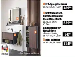 V Baumarkt LED-Spiegelschrank Angebot
