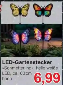 Jawoll LED-Gartenstecker »Schmetterling«, helle weiße Angebot