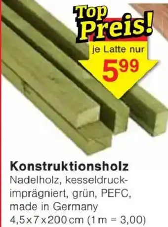 Jawoll Konstruktionsholz Angebot