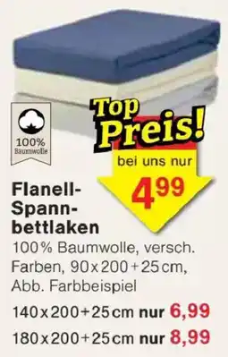 Jawoll Flanell-Spann-bettlaken Angebot