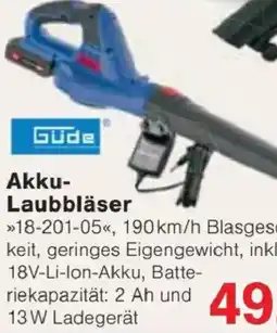 Jawoll Gude Akku-Laubbläser Angebot