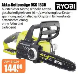 V Baumarkt Akku-Kettensäge OSC 1830 RYOBI Angebot