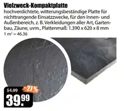 V Baumarkt Vielzweck-Kompaktplatte Angebot