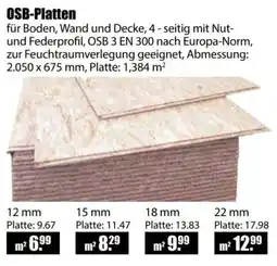 V Baumarkt OSB-Platten Angebot