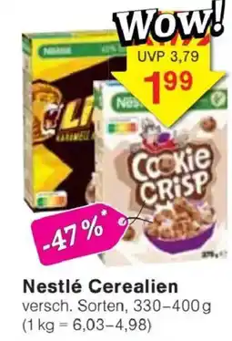 Jawoll Nestlé Cerealien Angebot