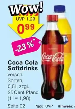 Jawoll Coca Cola Softdrinks Angebot