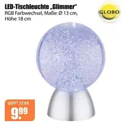 V Baumarkt GLOBO LED-Tischleuchte „Glimmer“ Angebot