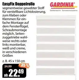 V Baumarkt EasyFix Doppelrollo Angebot