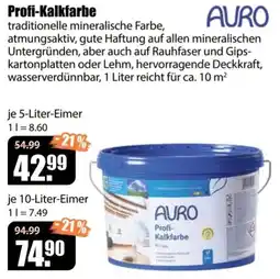 V Baumarkt AURO Profi-Kalkfarbe Angebot