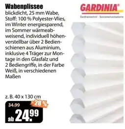 V Baumarkt Wabenplissees GARDINIA Angebot