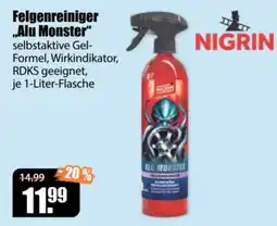 V Baumarkt Felgenreiniger "Alu Monster" NIGRIN Angebot
