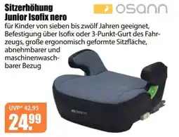 V Baumarkt Sitzerhöhung Junior Isofix nero Angebot