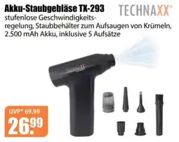 V Baumarkt TECHNAXX Akku-Staubgebläse TX-293 Angebot