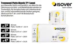 V Baumarkt Trennwand-Platte Akustic TP 1 Lanaé Angebot