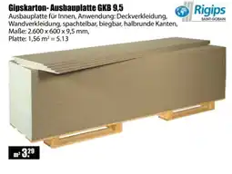 V Baumarkt Gipskarton-Ausbauplatte GKB 9,5 Angebot