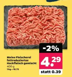 Netto Meine Fleischerei fettreduziertes Hackfleisch gemischt Angebot