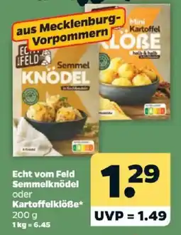 Netto Echt vom Feld Semmelknödel oder Kartoffelklöße Angebot