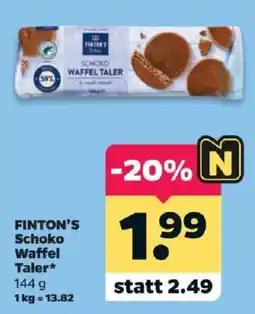 Netto FINTON'S Schoko Waffel Taler Angebot