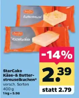 Netto StarCake Käse- & Butter-streuselkuchen Angebot