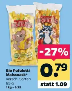 Netto Bio Pufuletti Maissnack* Angebot