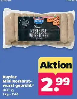 Netto Kupfer Mini Rostbratwurst gebrührt Angebot