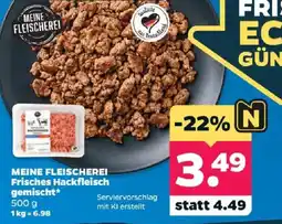 Netto MEINE FLEISCHEREI Frisches Hackfleisch gemischt* Angebot