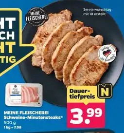 Netto MEINE FLEISCHEREI Schweine-Minutensteaks* Angebot