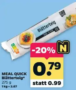 Netto MEAL QUICK Blätterteig Angebot