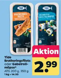 Netto Tide Bratheringsfilets oder Gabelrollmöpse Angebot
