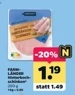 Netto FARM-LÄNDER Hinterkochschinken Angebot