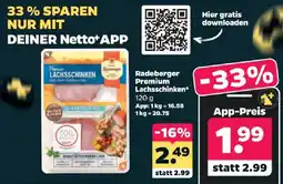 Netto Radeberger Premium Lachsschinken Angebot