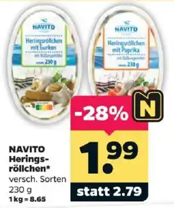 Netto NAVITO Heringsröllchen* Angebot