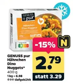 Netto GENUSS pur Hähnchen Dino Nuggets Angebot
