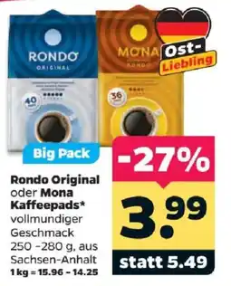 Netto Rondo Original oder Mona Kaffeepads* Angebot