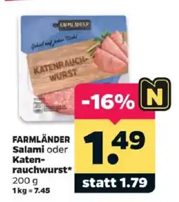 Netto FARMLÄNDER Salami oder Katen-rauchwurst* Angebot