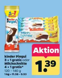 Netto kinder Pinguil Milch-Schnitte Angebot
