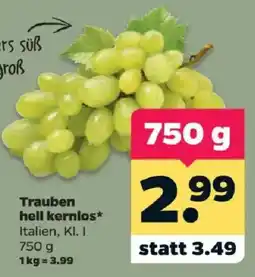 Netto Trauben hell kernlos* Angebot