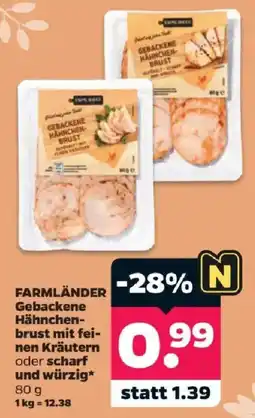 Netto FARMLÄNDER Gebackene Hähnchenbrust Angebot