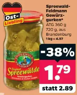 Netto Spreewald-Feldmann Gewürzgurken Angebot