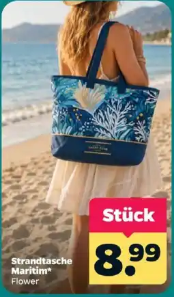 Netto Strandtasche Maritim* Flower Angebot