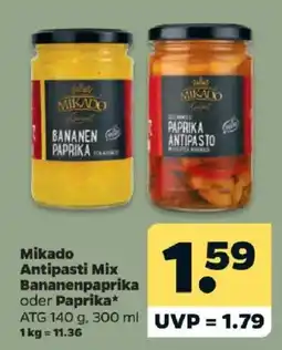 Netto Mikado Antipasti Mix Bananenpaprika oder Paprika Angebot