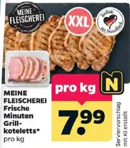 Netto MEINE FLEISCHEREI Frische Minuten Grill-koteletts* Angebot