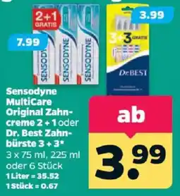 Netto Sensodyne MultiCare Original Zahncreme Angebot