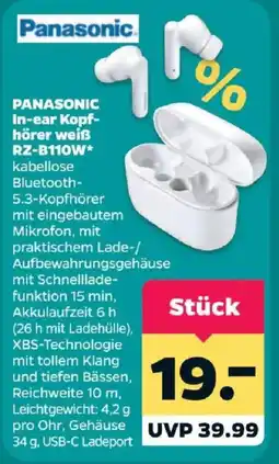 Netto Panasonic In-ear Kopfhörer weiß Angebot