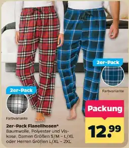 Netto 2er-Pack Flanellhosen* Angebot