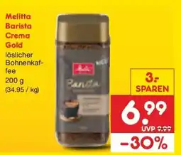 Netto Marken-Discount Melitta Barista Crema Gold Angebot
